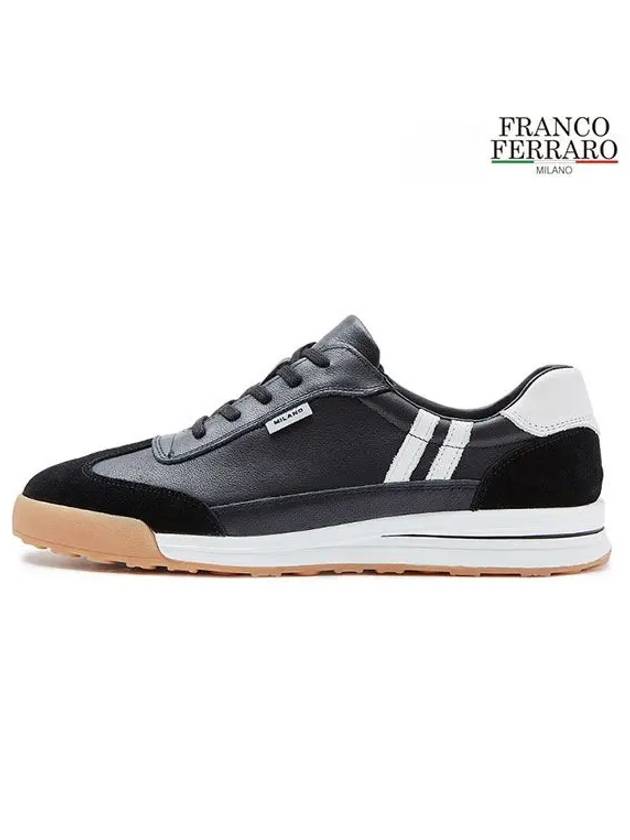 Milan Superior Men s Sneakers Black FM2202 - FRANCO FERRARO - BALAAN 1