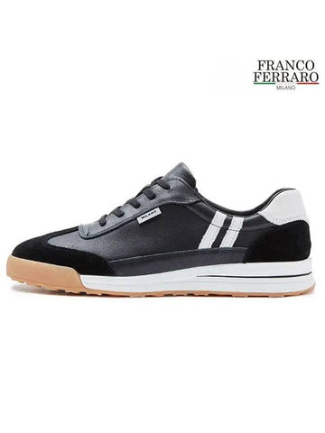 Milan Superior Men s Sneakers Black FM2202 - FRANCO FERRARO - BALAAN 1