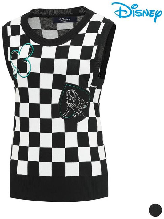 Checkboard Knit Vest Vest DN1LKV009 - DISNEY GOLF - BALAAN 2