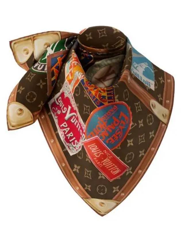 Elysee Palace Hotel Square 90 Scarf Brown - LOUIS VUITTON - BALAAN 2