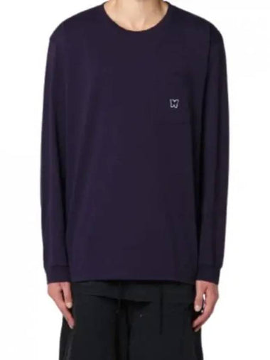 LS Crew Neck Tee Poly Jersey EGGPLANT PU307 Long Sleeve - NEEDLES - BALAAN 1