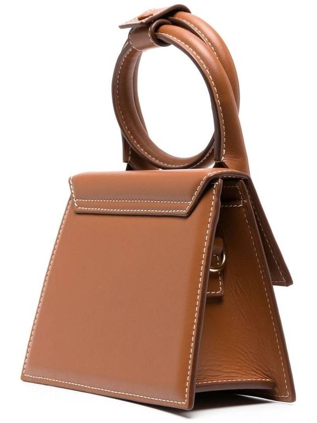 Coil Handle Le Chiquito Tote Bag Brown - JACQUEMUS - BALAAN 6