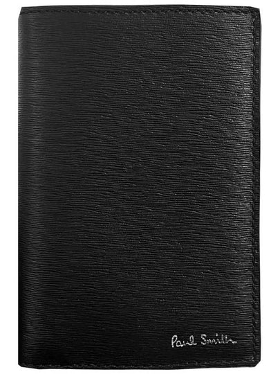 Logo Leather Half Wallet Black - PAUL SMITH - BALAAN 2