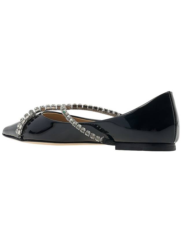 Women s Genevi Flat Shoes BOB BLACK CRYSTAL - JIMMY CHOO - BALAAN 3