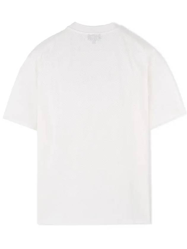 Moran Openwork Short Sleeve T-Shirt White - A.P.C. - BALAAN 3