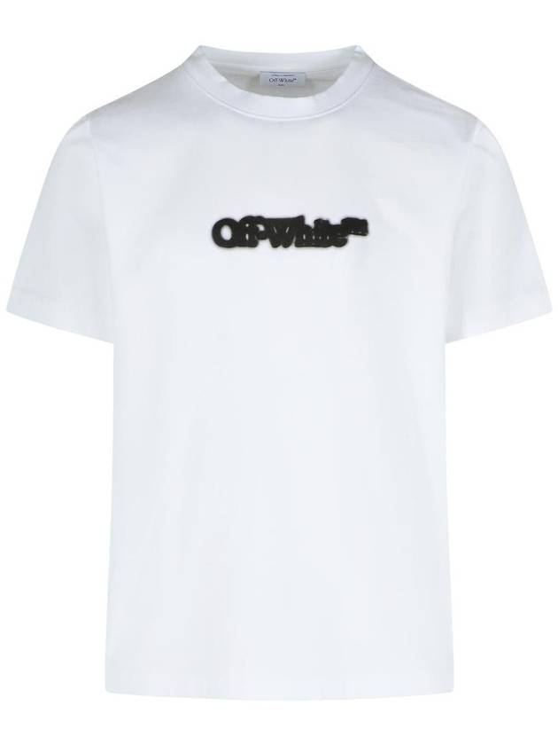 Off-White 'Spray Arrow' White Cotton T-Shirt - OFF WHITE - BALAAN 1