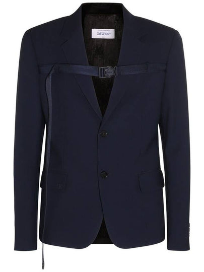 23 fw Midnight Blue VISCOSEWOOL Blend Blazer OMEN081F23FAB0014747 B0480522835 - OFF WHITE - BALAAN 2