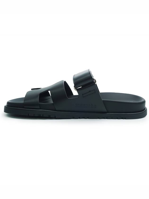 Chypre Sandals Slippers Noir - HERMES - BALAAN 7