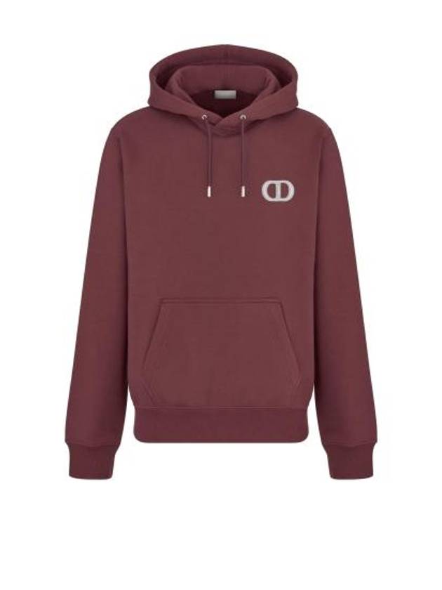 CD Icon Organic Cotton Fleece Hoodie Brown - DIOR - BALAAN 2