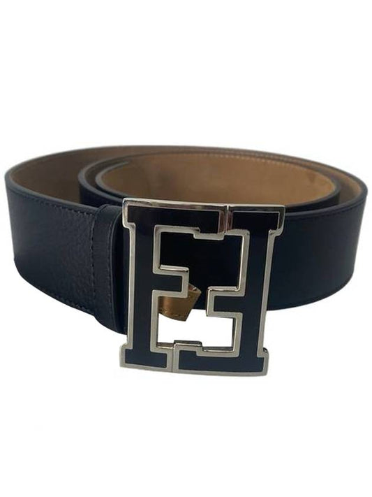 Classic FF Logo Leather Belt Black - FENDI - BALAAN 1