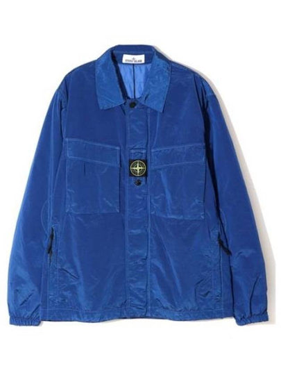 Lightweight Shirt Jacket Blue - STONE ISLAND - BALAAN 2