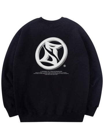 Round Logo Sweatshirt Black - RADINEO - BALAAN 1