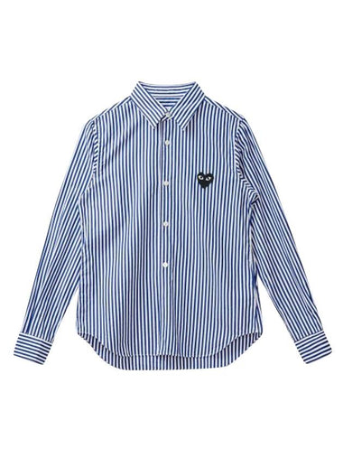 Wappen Stripe Shirt Blue - COMME DES GARCONS - BALAAN 1