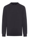 Diagonal Raised Fleece Lens Sweatshirt Black - CP COMPANY - BALAAN 1