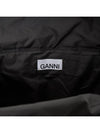 Women's Recycled Tech Medium Tote Bag Black - GANNI - BALAAN 9