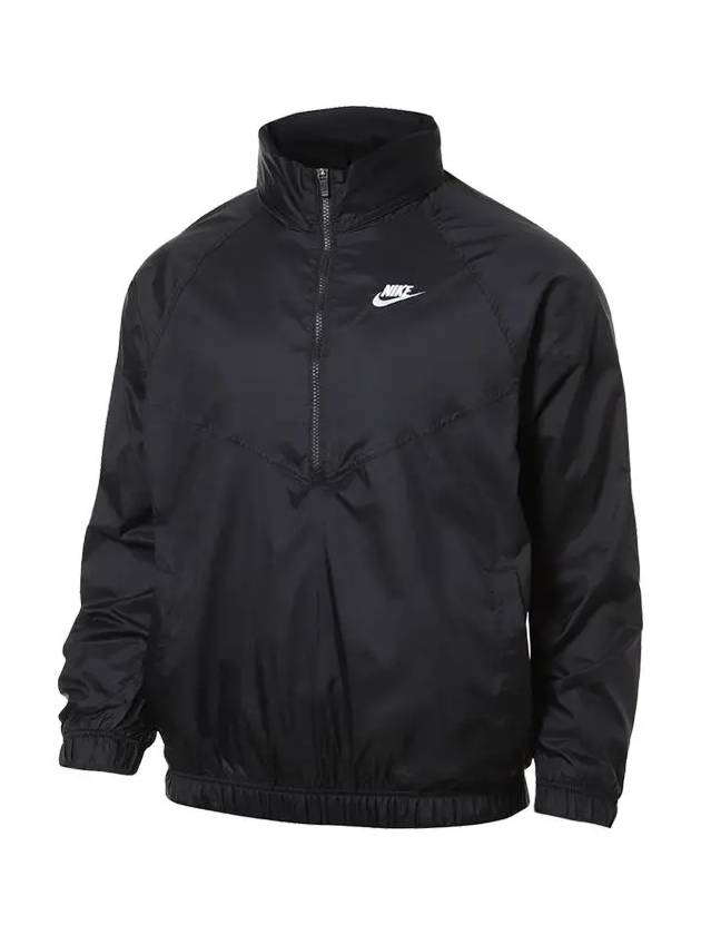 Sportswear Logo Windrunner Woven Anorak Black - NIKE - BALAAN 6