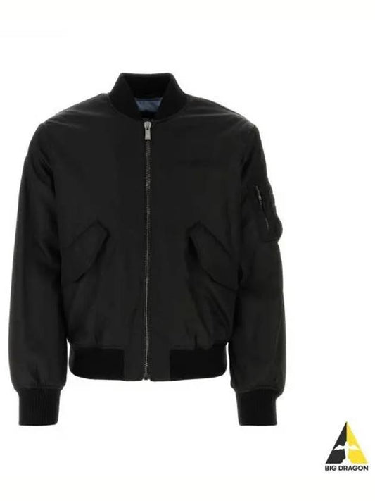 Logo Bomber Jacket Black - VERSACE - BALAAN 2