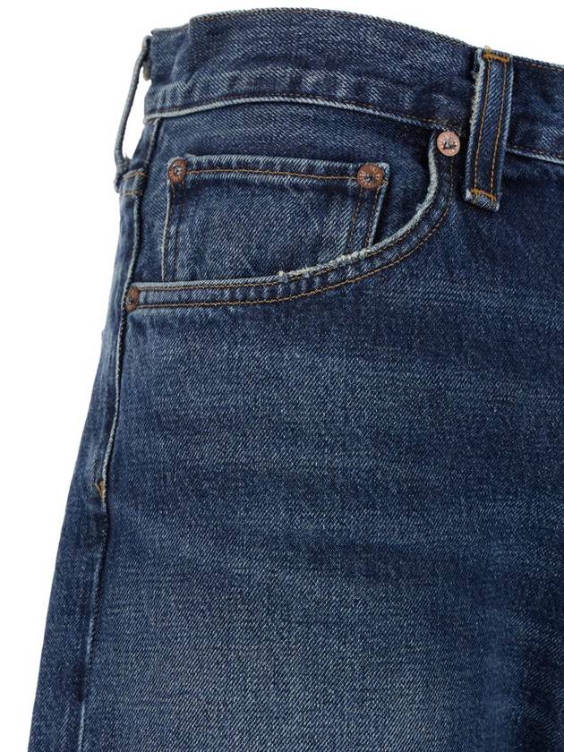 Blue Five-Pocket Jeans With Lightened Effect In Regenerative Cotton Man - AGOLDE - BALAAN 3