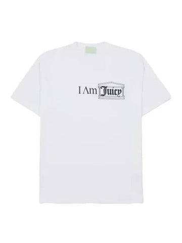 Aries Couture I Am Juicy Short Sleeve T Shirt White Tee - ARIES - BALAAN 1