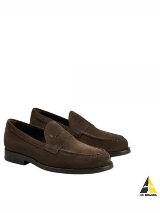 Men's Suede Loafers Brown - TOD'S - BALAAN 2