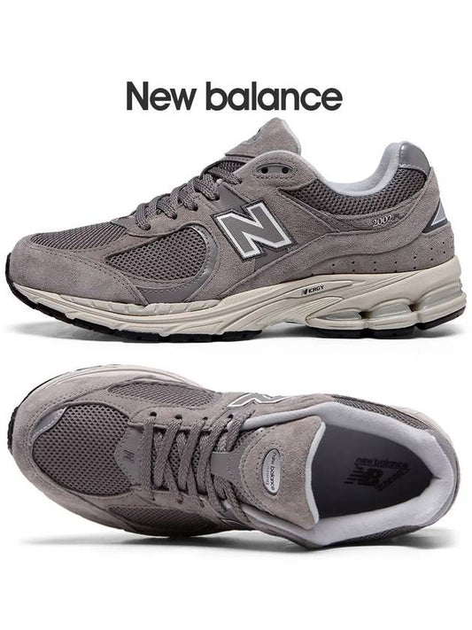 2002 Logo Mesh Low Top Sneakers Grey - NEW BALANCE - BALAAN 2