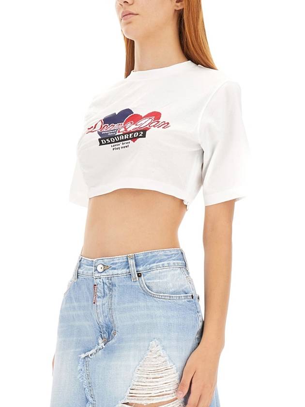 23 fw Crop Fit T-Shirt S75GD0345S23009100 B0040464013 - DSQUARED2 - BALAAN 5