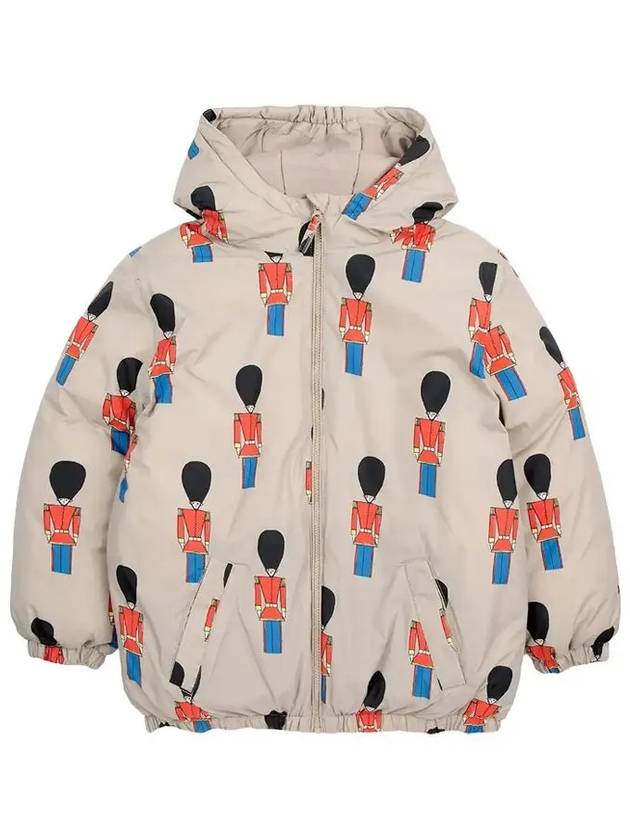 Kids Little Soldier Zip Jacket Beige B224AC135 231 - BOBO CHOSES - BALAAN 1