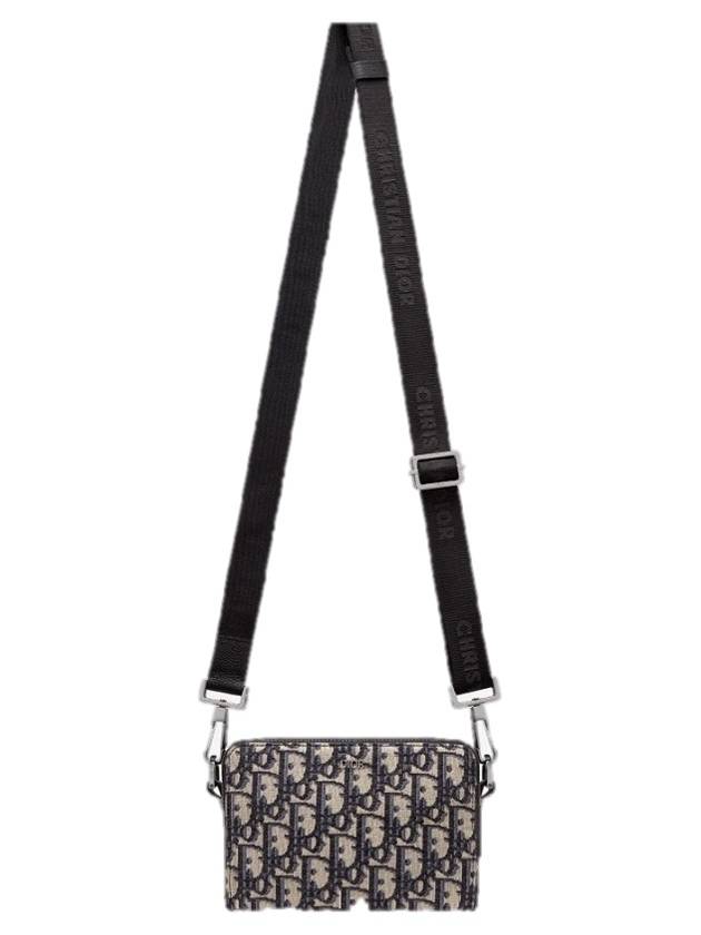 Oblique Strap Shoulder Bag  Black Beige - DIOR - BALAAN 10