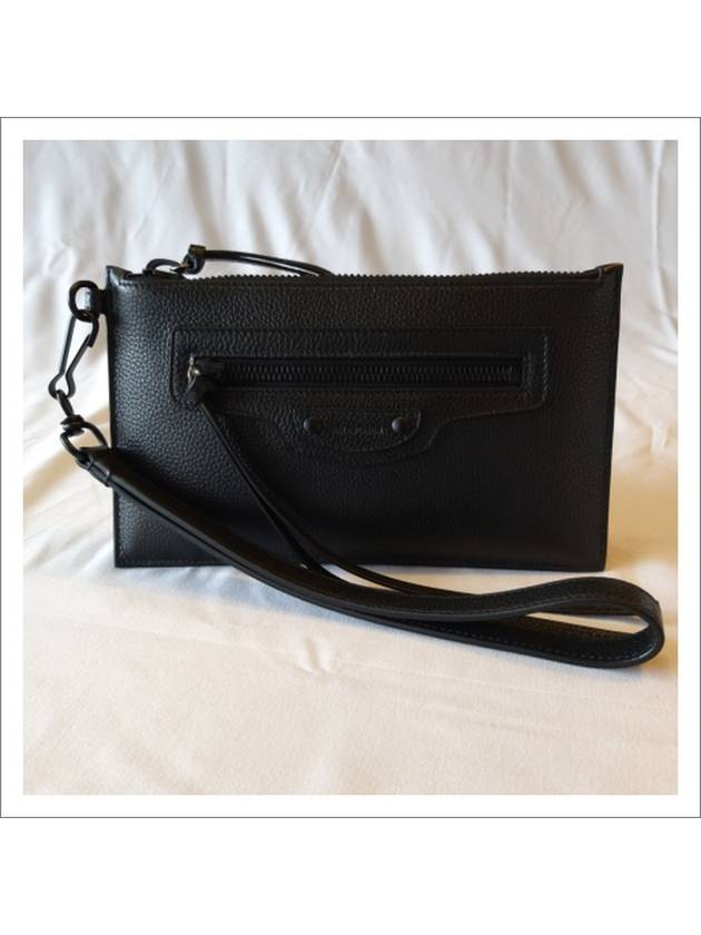 Neo Classic Calfskin Clutch Bag Black - BALENCIAGA - BALAAN 2