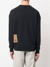 Garment Dyed Cotton Jersey Sweatshirt Black - TEN C - BALAAN 5