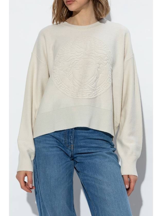 Versace Wool Sweater, Women's, Cream - VERSACE - BALAAN 3