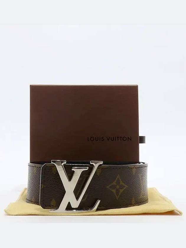 M9821 Monogram Macassar LV Initial Reversible Men s Belt 80 - LOUIS VUITTON - BALAAN 1