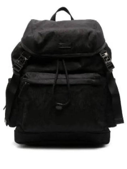 Neo Nylon Jacquard Backpack Black - VERSACE - BALAAN 2