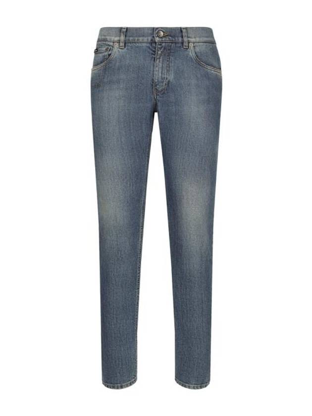 Denim Straight Pants GP02WDG8KF2S9001 VARIANTE ABBINATA BLUE - DOLCE&GABBANA - BALAAN 1