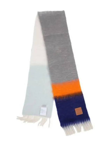 mohair wool striped scarf women - LOEWE - BALAAN 1