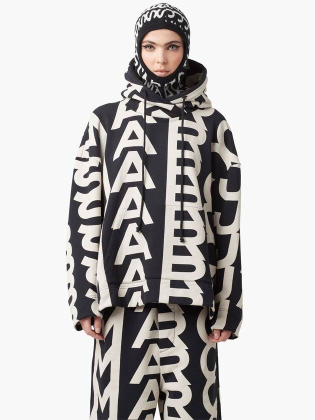 Monogram Oversized Hoodie_Black/Ivory (C632P26SP22-004) - MARC JACOBS - BALAAN 6