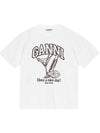 24 ss COCKTAIL printed cotton t-shirt T3878151 B0711054739 - GANNI - BALAAN 1