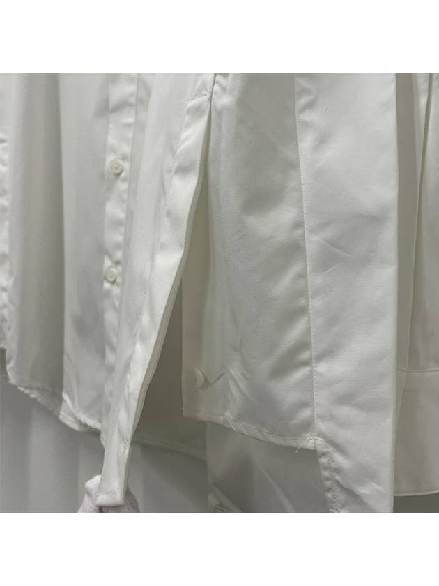 Cotton Back Logo Long Sleeve Shirt White - WOOYOUNGMI - BALAAN 7