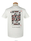 Skull Poker Graphic Print Short Sleeve T-Shirt White - ALEXANDER MCQUEEN - BALAAN 2