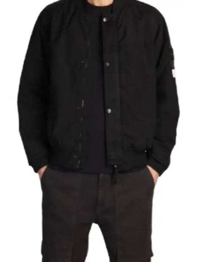 Metal Econyl Bomber Jacket Black - STONE ISLAND - BALAAN 2