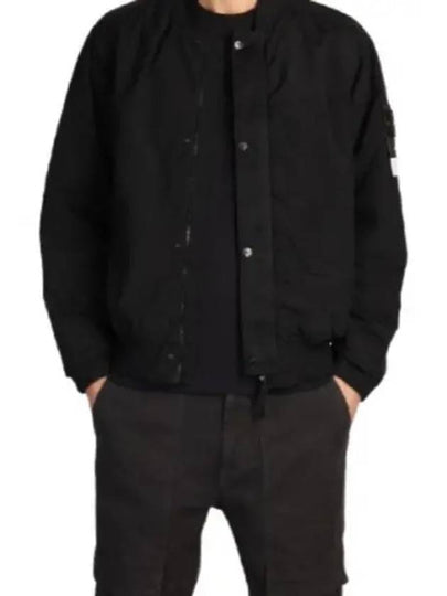 Metal Econyl Bomber Jacket Black - STONE ISLAND - BALAAN 2