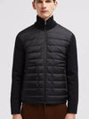 Padded wool cardigan black - MONCLER - BALAAN 5