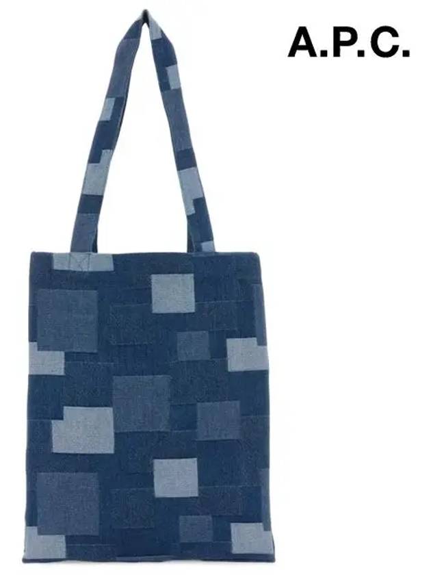 Lou Tote Bag Stonewashed Indigo - A.P.C. - BALAAN 4