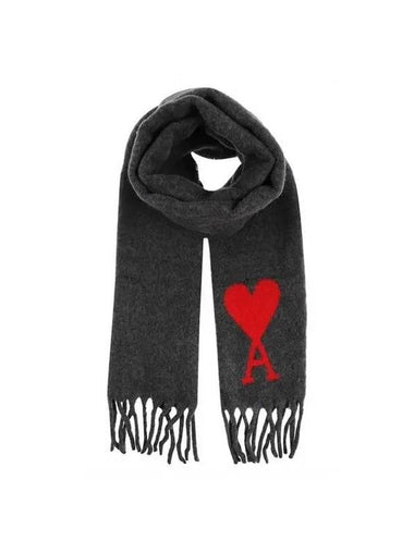 PARIS Heart Logo Alpaca Muffler USF409 336 061 Others 271231 - AMI - BALAAN 1