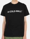 Men's Logo Round Neck Short Sleeve Black ACWMTS063 BLACK - A-COLD-WALL - BALAAN 2