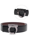 Gancini Reversible Leather Belt - SALVATORE FERRAGAMO - BALAAN 3