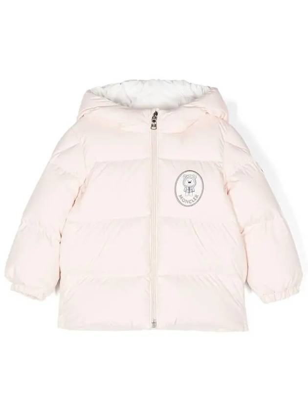 Moncler Baby SANYU Hooded Down Parka Pink - MONCLER - BALAAN 1