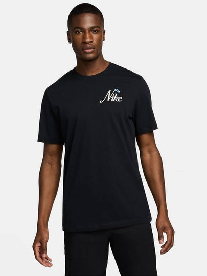 Men's Golf Short Sleeve T-Shirt Black - NIKE - BALAAN 2