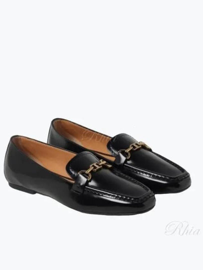 T Logo Horsebit Leather Loafers Black - TOD'S - BALAAN 2