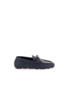 V Logo Leather Loafers Navy - VALENTINO - BALAAN 2